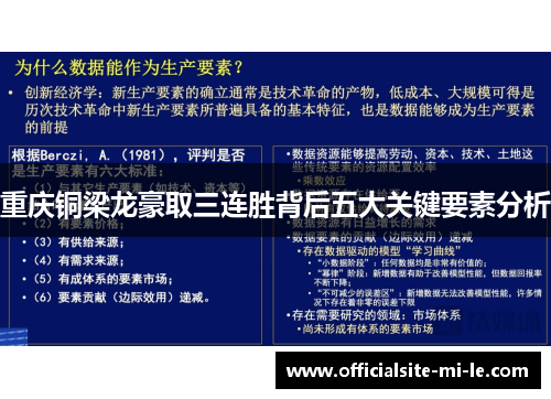 重庆铜梁龙豪取三连胜背后五大关键要素分析 重庆铜梁龙豪取三连胜背后五大关键要素分析